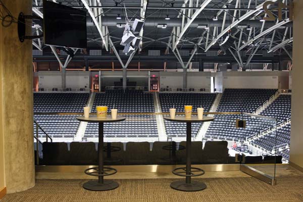 Suite overlooking the arena